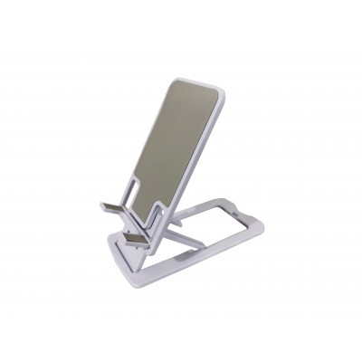 Suport reglabil de birou pentru telefoane, tablete si alte dispozitive elSales ELS-SDTA, antialunecare, alb