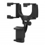 Suport de telefon pentru oglinda retrovizoare elSales ELS-STOR, reglabil, negru