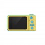 Camera foto-video pentru copii, elSales ELS-CFB1 cu ecran LCD, acumulator integrat, galben/albastru