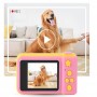 Camera foto-video pentru copii, elSales ELS-CFF1 cu ecran LCD, acumulator integrat, galben/roz