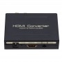 Convertor HDMI la HDMI 4K, 2K + audio separat, conectori RCA stanga-dreapta, elSales ELS-CHLH4, negru