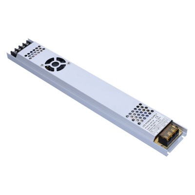 Sursa de alimentare metalica slim, tensiune iesire 24 V, 16.7 A, 400 W, elSales ELS-SRS2416, carcasa metalica, argintiu