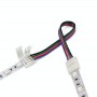 Conector pentru innadire/prelungire banda LED RGB cu 4 fire elSales ELS-CPBRGB, compatibil cu banda LED 10 mm