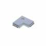 Conector forma L cu cot 90˚ pentru banda LED RGB elSales ELS-CC90R, alb