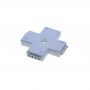 Conector cruce pentru banda LED RGB elSales ELS-CFPR, alb