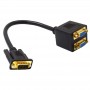 Splitter VGA tata- 2 VGA mama elSales ELS-S2VG, conectori auriti, negru