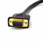 Splitter VGA tata- 2 VGA mama elSales ELS-S2VG, conectori auriti, negru