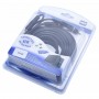 Cablu 2 RCA tata- 2 RCA tata cu remote pentru statii amplificare, subwoofere auto elSales ELS-C2RCR, lungime 5 metri, negru