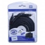 Cablu 2 RCA tata- 2 RCA tata cu remote pentru statii amplificare, subwoofere auto elSales ELS-C2RCR, lungime 5 metri, negru