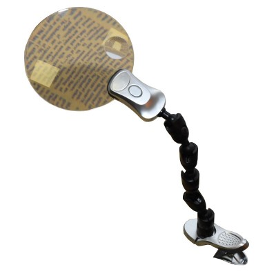 Lupa cu clips si lumina elSales ELS-MGB3B-5, corp mobil, factor marire 2,25-5X