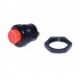 Push buton plastic de impuls elSales ELS-PBPI, 12VDC / 250VAC, rosu