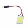 Lampa cu 18 LED-uri COB pentru plafoniera auto elSales ELS-SIL18, lumina alb rece, compatibil 32-42 mm, adaptor Feston si T10