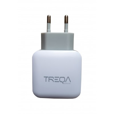 Incarcator Telefon,Tableta Cu 2 USB-uri , 2.4 A , Fast Charging , Premium Quality , Alb