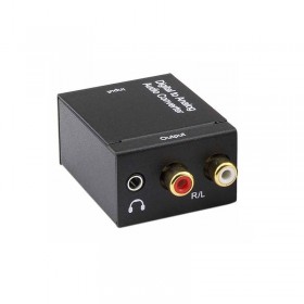 Convertor Audio Digital La Analog , Carcasa Metalica , Negru