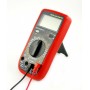 Multimetru Digital Profesional 9208N , Carcasa Antisoc , Senzor Temperatura , Premium Quality , Rosu