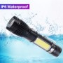 Lanterna Reincarcabila UltraLight , LED 1W + LED COB Lateral , 1000 Lumeni , Rezistenta la apa IP65 , Negru