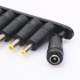 Set 8 Conectori Pentru Alimentare Laptop , Negru