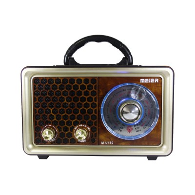 Radio Portabil Cu Acumulator Integrat , USB , MicroSD , Radio FM/AM/SW , Negru