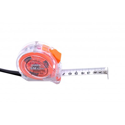 Ruleta Profesionala  , Lungime 5 Metri , Carcasa ABS , Transparent