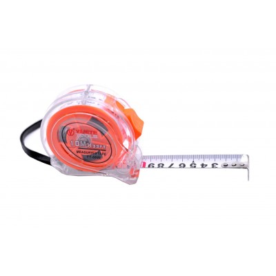 Ruleta Profesionala  , Lungime 10 Metri , Carcasa ABS , Transparent