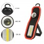 Lampa De Lucru , LED COB + LED XPE  , Acumulator Integrat , Clema Prindere , Magnet Pentru Fixare , Rosu