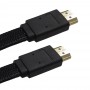 Cablu HDMI 1.4 Panzat , Panglica , 3 Metri , Premium Quality , Negru