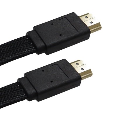 Cablu HDMI 1.4 Panzat , Panglica , 5 Metri , Premium Quality , Negru