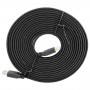 Cablu HDMI 1.4 Panzat , Panglica , 5 Metri , Premium Quality , Negru