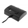 Priza Bricheta Auto Cu 3 Iesiri + 2 USB-uri Pentru Alimentare Dispozitive , Negru
