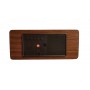 Ceas De Birou Cu LED, 21x9x4 cm, Wood Design , Afisare Temperatura , Data , Alarma , Lemn Maro