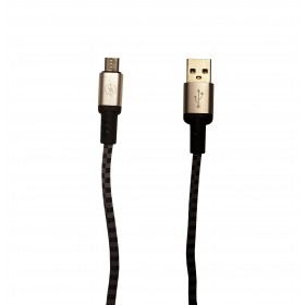 Cablu Alimentare Si Date MicroUSB,Panzat , Fast Charge , Pentru Telefoane,Tablete si Gadget-uri Smart,Ultra Quality,Argintiu