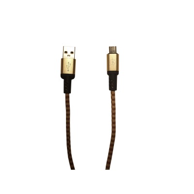 Cablu Alimentare Si Date MicroUSB , Panzat , Fast Charge , Pentru Telefoane,Tablete si Gadget-uri Smart , Ultra Quality , Auriu