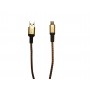 Cablu Alimentare Si Date MicroUSB , Panzat , Fast Charge , Pentru Telefoane,Tablete si Gadget-uri Smart , Ultra Quality , Auriu