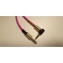 Cablu Audio Auxiliar,Jack-Jack 3.5 mm 90 Grade,High Quality,Conectori Rezistenti, Arc,Lungime Maxima 180 cm,Roz