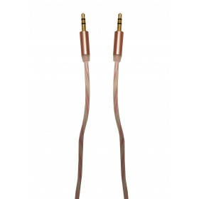 Cablu Audio Auxiliar Jack-Jack 3.5 mm , High Quality , Conectori Auriti , Roz