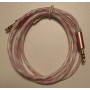 Cablu Audio Auxiliar Jack-Jack 3.5 mm , High Quality , Conectori Auriti , Roz