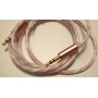 Cablu Audio Auxiliar Jack-Jack 3.5 mm , High Quality , Conectori Auriti , Roz