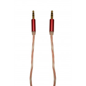 Cablu Audio Auxiliar Jack-Jack 3.5 mm , High Quality , Conectori Auriti , Portocaliu