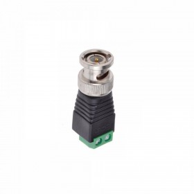 Conector BNC pentru montaj pe fir , cu rigleta , prindere cu suruburi , High Quality