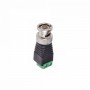 Conector BNC pentru montaj pe fir , cu rigleta , prindere cu suruburi , High Quality