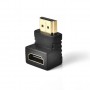 Conector HDMI Mama - HDMI Tata , 90 Grade , Premium Quality , Capete Aurite