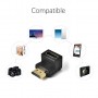 Conector HDMI Mama - HDMI Tata , 90 Grade , Premium Quality , Capete Aurite