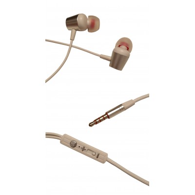 Casti Intraauriculare , W21 , In Ear , Cu Fir , Microfon , Dynamic Sound , Extra Bass , Alb