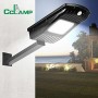 Lampa stradala cu panou solar integrat , putere 30 W , senzor de miscare , senzor de lumina , Premium Quality , Negru