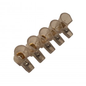 Conector Imbinare Cablu , Morseta , Diametru 4 mm , Cu Surub , Set 5 Poli , Transparent