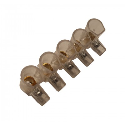 Conector Imbinare Cablu , Morseta , Diametru 10 mm , Cu Surub , Set 5 Poli , Transparent