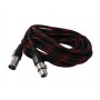 Cablu XLR mama - XLR tata , Panzat , Premium Quality , Negru