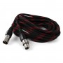 Cablu XLR mama - XLR tata , Panzat , Premium Quality , Negru