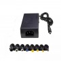 Incarcator Universal Laptop, 120 W, Voltaj Reglabil 12 - 24 V, 9 Conectori Inclusi, Negru