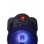 Boxa portabila Lige cu Bluetooth, 6.5inch, AUX-in, Radio FM, Cititor USB, Card TF, Lumini LED DJ, Telecomanda, Negru